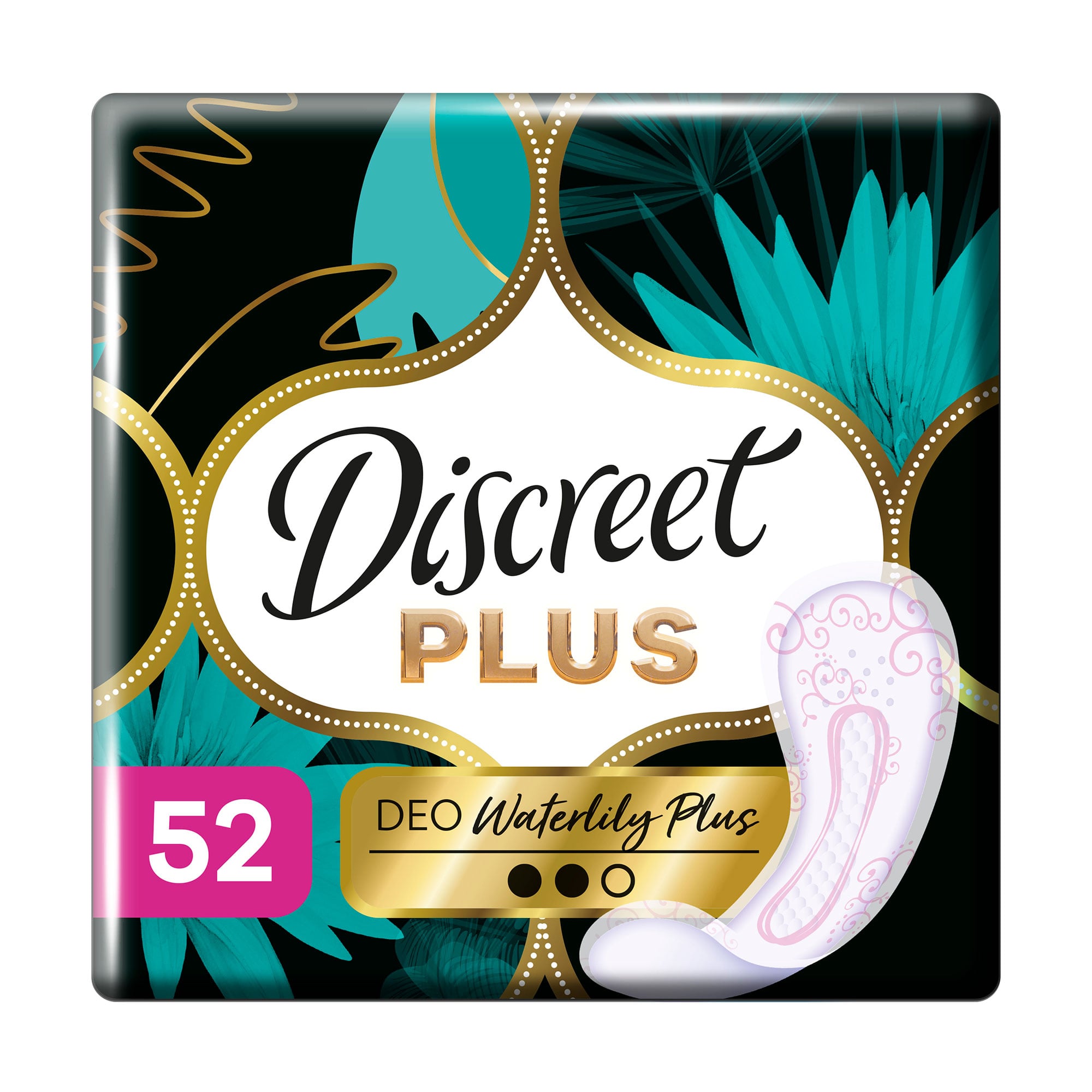 Щоденні прокладки Discreet Water Lily DEO Plus, 52 шт